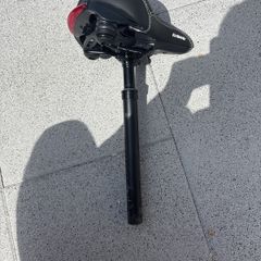 bike saddle and spring stem