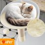 Cat Scratching Tree with Sisal Trunks for Claws, Kennel, Balls and Play Rope, Height 112 cm, with Lots of Cuddling and Playing Options Image 5