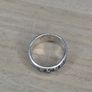 Vintage Sterling Silver Patterned Band Ring Image 2