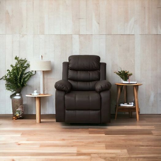 FINAL UNITS Bargain Recliner Chair Black & Brown