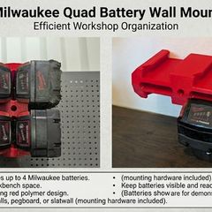Milwaukee Quad Battery Wall Mount