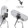 12" High velocity chrome gym free stand fan cooling fan industrial fan 3 speed desk fan table fan sturdy housing high airflow powerful (FREE SHIPPING) Image 3