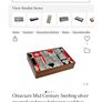 Rare and antique sculpted wood and .925 silver box look at all pictures  perfect for stylish card lovers Image 8