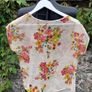 Atmosphere - Light Floral Chiffon Short Sleeve Top Image 6
