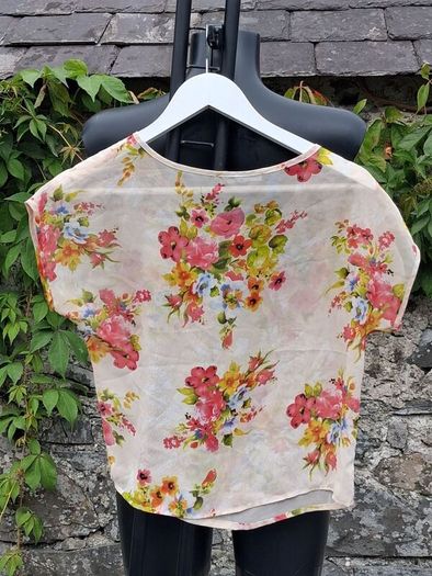 Atmosphere - Light Floral Chiffon Short Sleeve Top