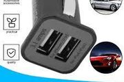 Usams Dual Port USB Car Fast Charger Black