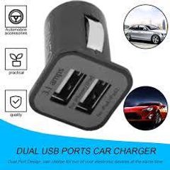 Usams Dual Port USB Car Fast Charger Black