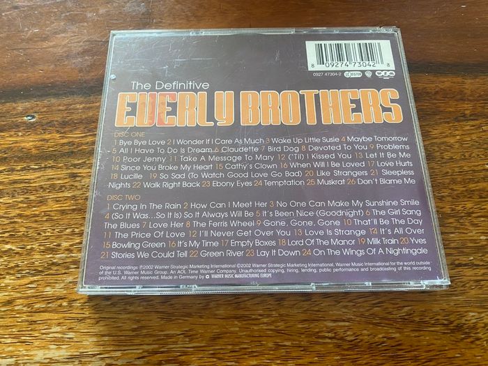 The Definitive Everly Brothers Double CD
