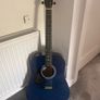 Stagg blue left-handed guitar Image 2