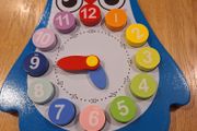 Wooden Owl Jigsaw Puzzle Clock with Stand