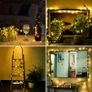 LED 10M 100 LED Copper Wire Lights, USB Powered, Dimmable with IP65 Waterproof Fairy Lights, Warm White Decorative String Lights for Party, Wedding, Garden and More Image 5