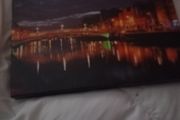 beautiful Dublin city  at night art photo