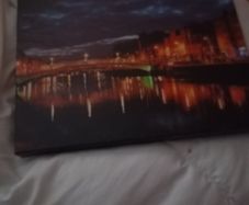 beautiful Dublin city  at night art photo