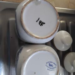 2 Vintage Storage Jars Coffee and Sugar