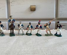 Vintage Collectable Rare Napoleonian hand-painted plastic toy soldiers from Polish People's Republic