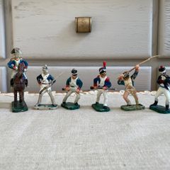Vintage Collectable Rare Napoleonian hand-painted plastic toy soldiers from Polish People's Republic