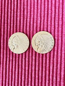 USA 5 Dollars Gold Coins 1909 & 1911