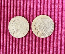 USA 5 Dollars Gold Coins 1909 & 1911