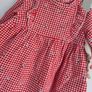 Next Cream Bear and Red Gingham Baby Dresses Image 6