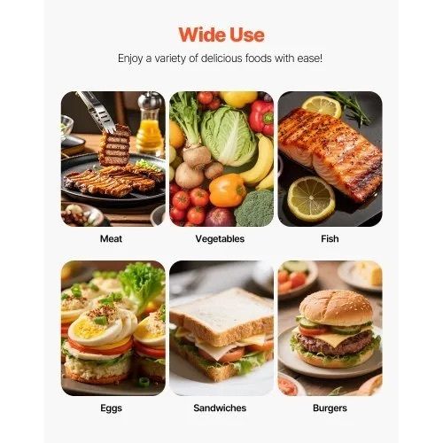 Panini Grill, Electric Sandwich Panini Maker, Stainless Steel Sandwichs