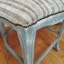 French Rustic Upholstered High Chair / Counter Chair Image 7