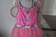 girls peppa pig fairy dress with hair band &amp; wings