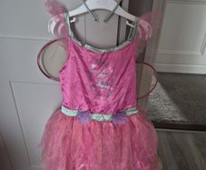 girls peppa pig fairy dress with hair band & wings
