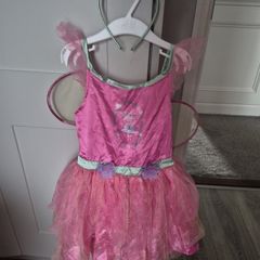 girls peppa pig fairy dress with hair band & wings