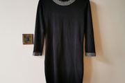 Black knit dress