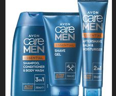 AVON Men's Gift Set: Shampoo & Body Wash + Shave Gel + Aftershave Gel + more!