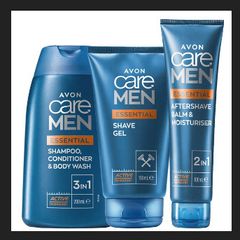 AVON Men's Gift Set: Shampoo & Body Wash + Shave Gel + Aftershave Gel + more!