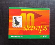 Ireland 2001 "N" Value.Blackbird/Goldcrest.Self Adhesive stamps Booklet.MNH.