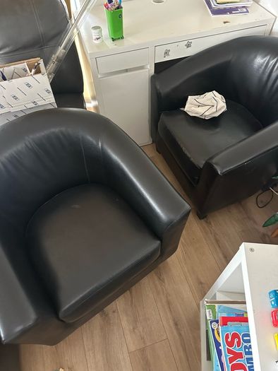 two armchairs