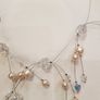Crystal and Pearl Statement Necklace Image 3