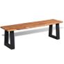 Bench Solid Acacia Wood 160 cm Image 5
