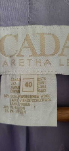 ESCADA Mauve Wool Mix Trouser Suit Sz 40 (Fit 12UK)