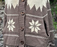 Atmosphere - Nordic Fair Isle Chunky Knit Cape Cardigan