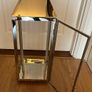 Modern Stainless Steel chrome large Candle Lantern with Handle for Home Decor 71cm H x 23cm W x 24cm D Image 4