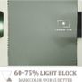 MULTIPLE SIZES/COLOURS AVAILABLE Thermal Blackout Curtains - Room Darkening Eyelet Curtains for living Room Energy Saving Privacy Protection Window Treatment Drapes for Bedroom Kitchen, Sage Green, 2 Panels, 46 x 54 Inch Image 4