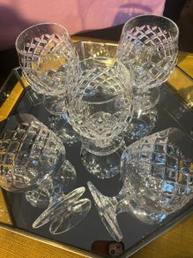Crystal Glasses 5 Goblets
