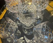 Crystal Glasses 5 Goblets