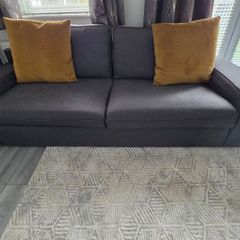 IKEA KIVIK 3-Seater Sofa + 2 Full Sets of Covers, Black & Grey