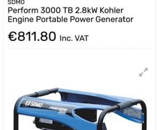 SDMO perform 3000TB 2.8KW Kohler engine Portable Power Generator
