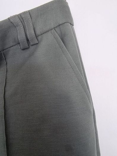 Khaki Slim Leg Trousers, Size 12