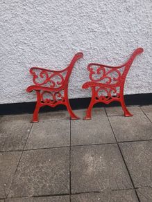 Cast Iron set chair ends