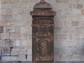 Pillar Letterbox Aluminium Vintage Style Rustproof Bronze