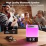 Bedside Lamp with Alarm Clock Bluetooth Speaker, Night Light Bedroom Decor RGB Color Changing Table Lamp, Gifts for Teenage Girls, Boys, Gifts for Women, Kids Birthday Image 6
