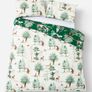 Woodland Christmas Duvet Set King Size Reversible Image 3