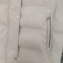 Zara Ivory quilted hooded long gilet size M UK10/12 Perfect condition Postage included Image 4