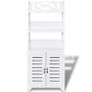 Bathroom Cabinet Albuquerque Wood White 46x24x117.5 cm Image 3